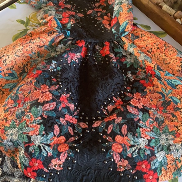 Bebe designer Jacquard tapestry floral dress - Picture 9 of 15